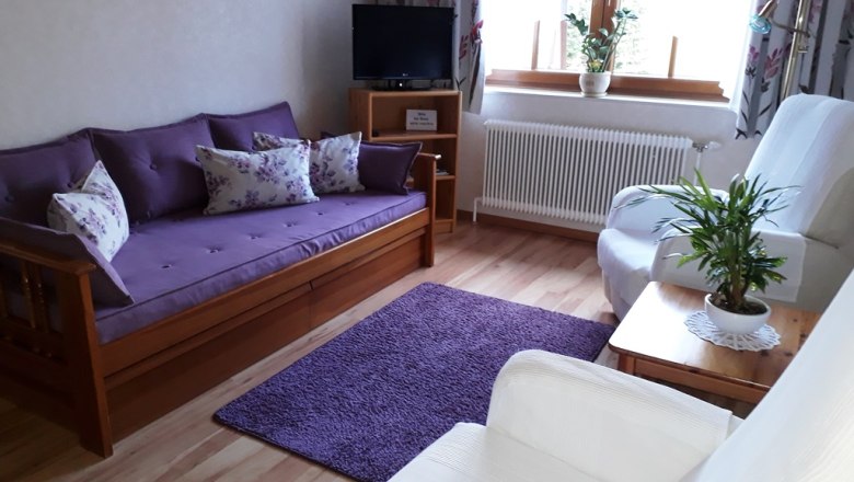 Living room in the Lindenhofer vacation apartment, © Familie Lindenhofer Living room in the Lindenhofer vacation apartment, © Familie Lindenhofer