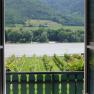 Ausblick vom Balkon auf die Donau und die Weingärten, © Familie Machhörndl Ausblick vom Balkon auf die Donau und die Weingärten, © Familie Machhörndl