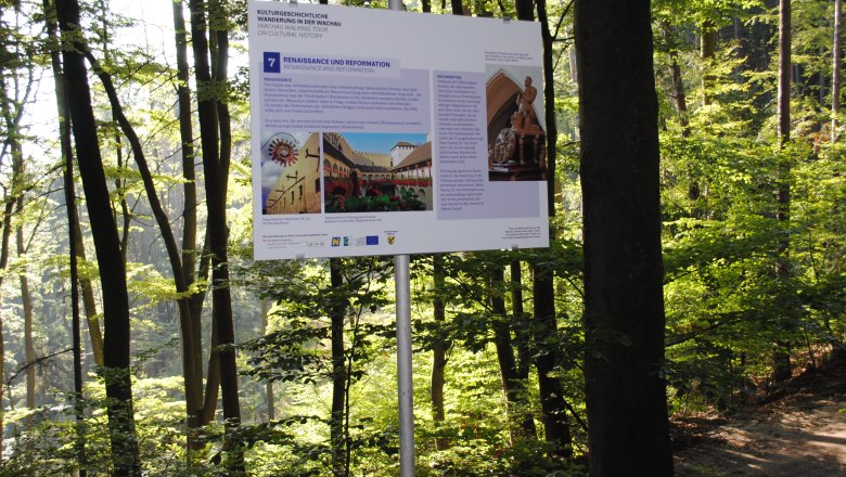 Station on the Aggsbach cultural hiking trail, © Franz Trinkl Station on the Aggsbach cultural hiking trail, © Franz Trinkl