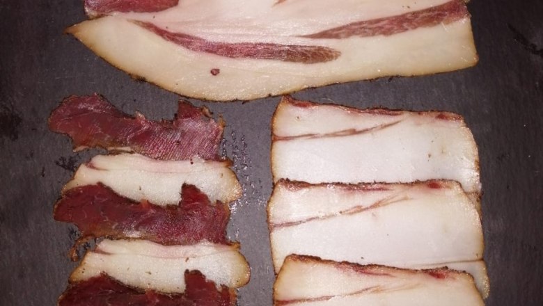 Smoked meat from the Turopolje pig, &copy; Matthias Penner