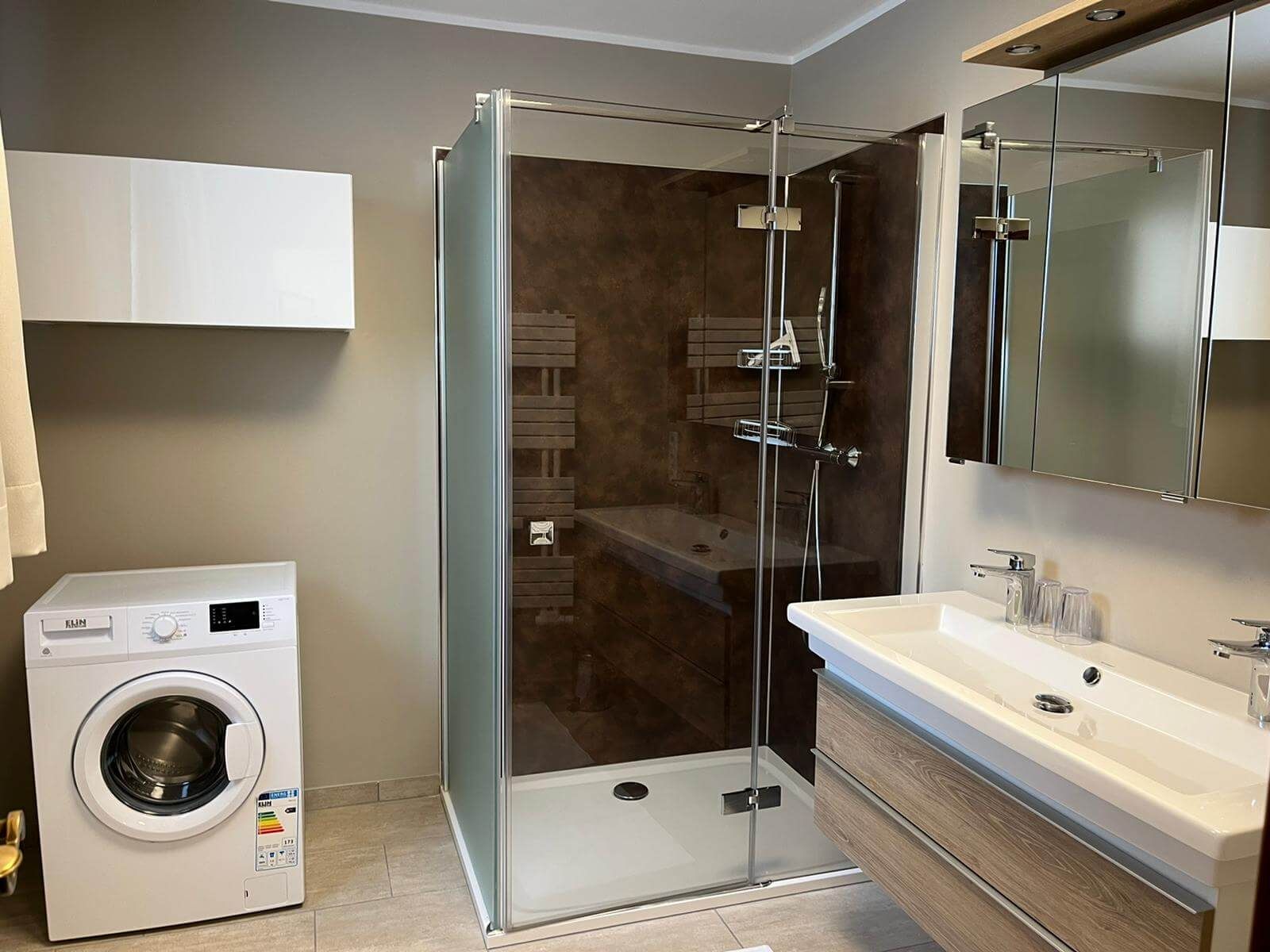 Badezimmer im Appartement Mariandl