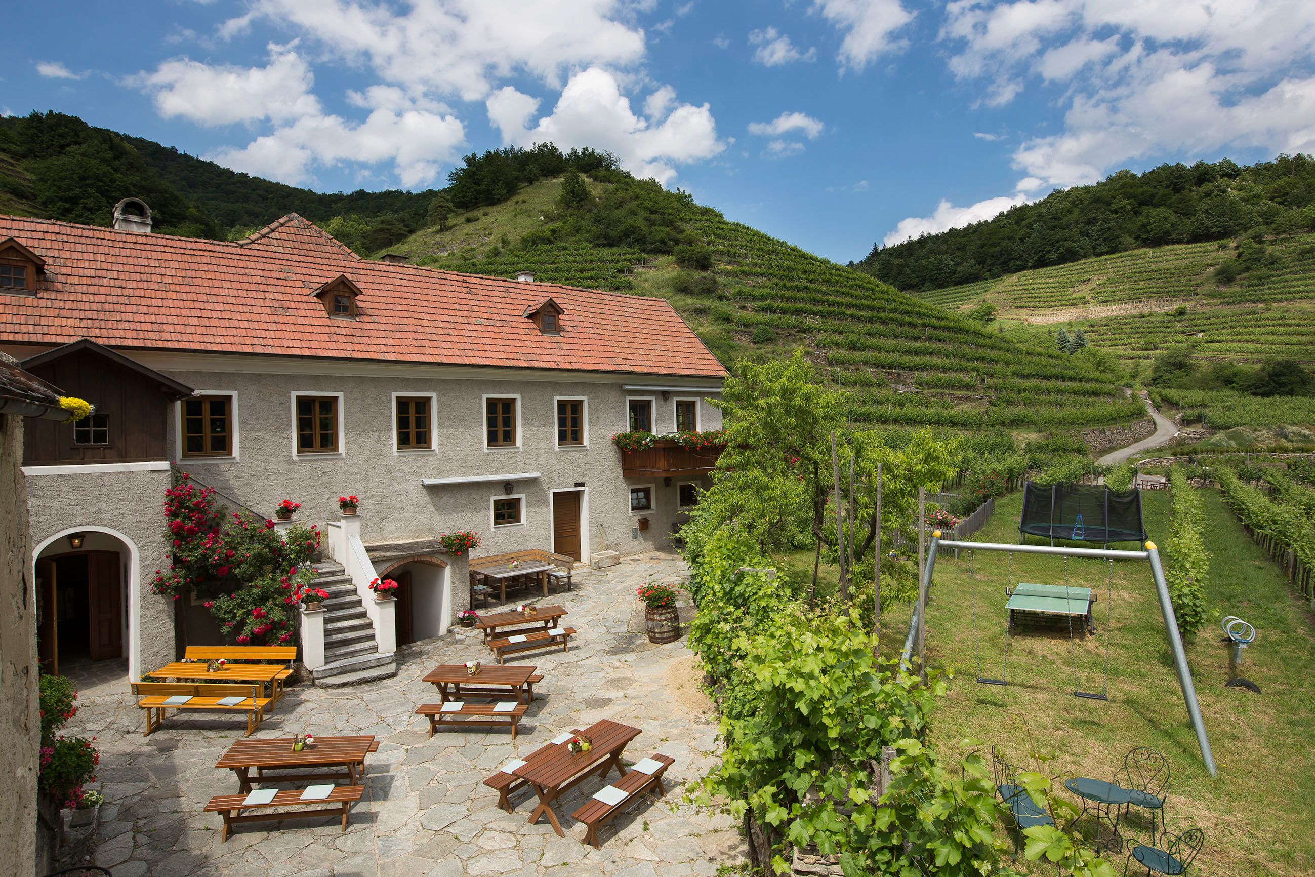 Innenhof Weingut Donabaum Helmut