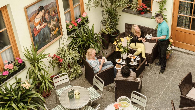 Innenhof Cafe Bruckner, © Best of Wachau/Rita Newman