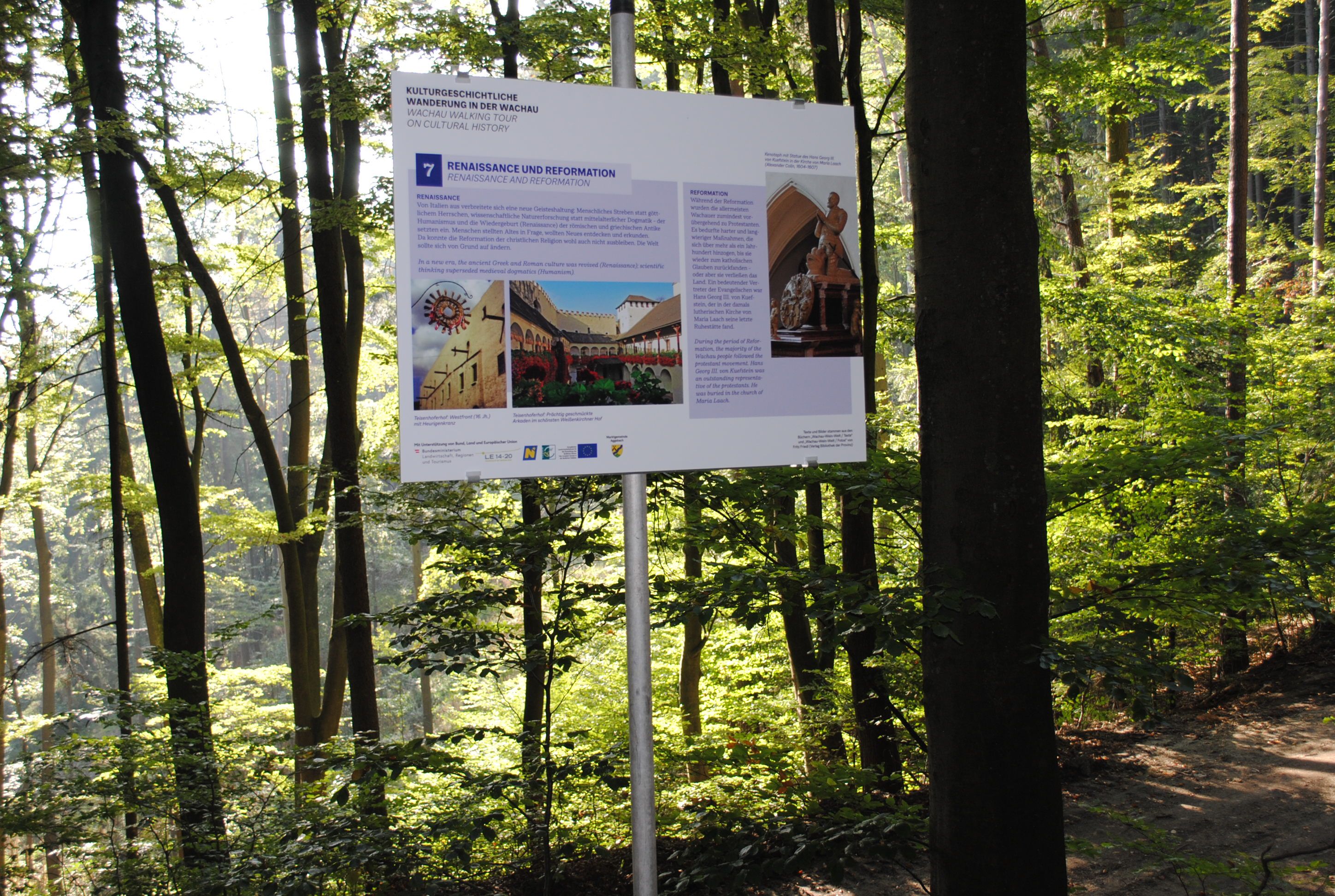 Station am Kulturwanderweg Aggsbach
