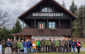 Waldgespräch bei der Naturwerkstatt, © Naturpark Jauerling-Wachau