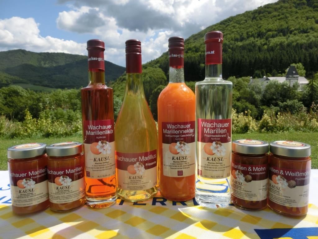 Marillensortiment beim Kausl