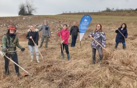 Pflegeeinsatz HLUW Yspertal auf dem Naturkenkmal Iriswiese, © Peter Böhm